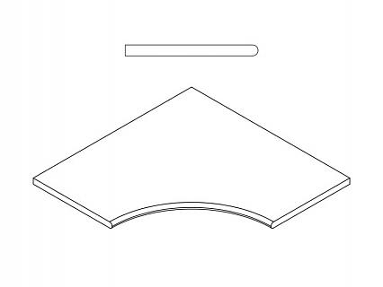 Бортик Italon Клаймб Рок угл.закругленный Х2 30 60х60